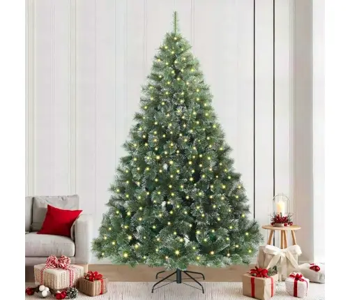Mākslīgā Ziemassvētku Eglīte Su 300 Led Zaļa 240 Cm Pe Un Pvc Vidaxl