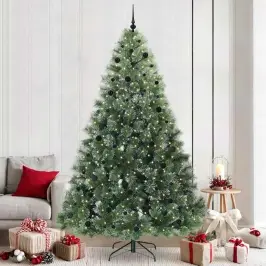 Mākslīgā Ziemassvētku Eglīte Su 300 Led Zaļa 240 Cm Pe Un Pvc Vidaxl Mākslīgā Ziemassvētku Eglīte Su 300 Led Zaļa 240 Cm Pe Un Pvc Vidaxl