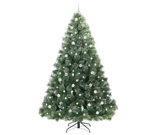 Dirbtinė Kalėdų Eglutė Su 300 Led Žalia 240 Cm Pe Ir Pvc