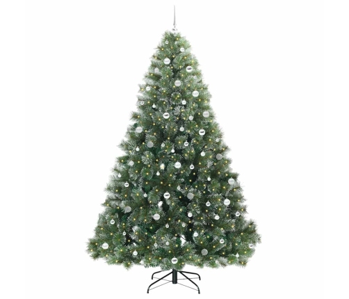 Mākslīgā Ziemassvētku Eglīte Su 300 Led Zaļa 240 Cm Pe Un Pvc Vidaxl
