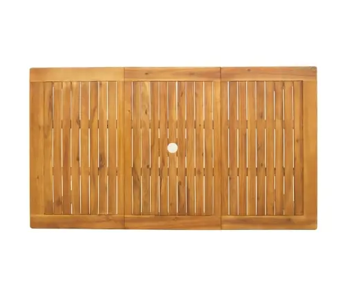 Dārza Ēdamgalds 7 Pcs Brūna Akācijas Masīvkoks Vidaxl