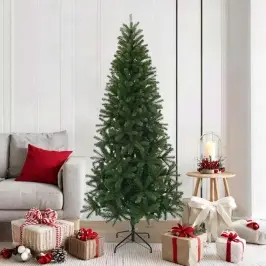 Dirbtinė Kalėdų Eglutė S Stovu Žalia 180 Cm Pvc, Pe Ir Plienas
