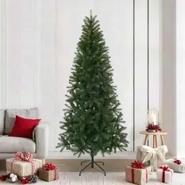 Tehisjõulupuu Koos Alusega Roheline 240 Cm Pvc, Pe Ja Teras