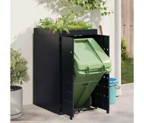 Ratta-Äärne Prügikonteiner Koos Istutuskatuses 240L Üksiku Jaoks