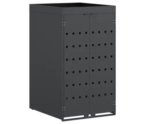 Ratiņu Atkritumu Uzglabāšana Ar Stādītāja Jumtu Vienam 240L Konteineram Vidaxl