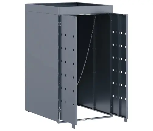 Šiukšlių Konteinerio Laikymas Su Augalų Stogu Vienam 240L Konteineriui