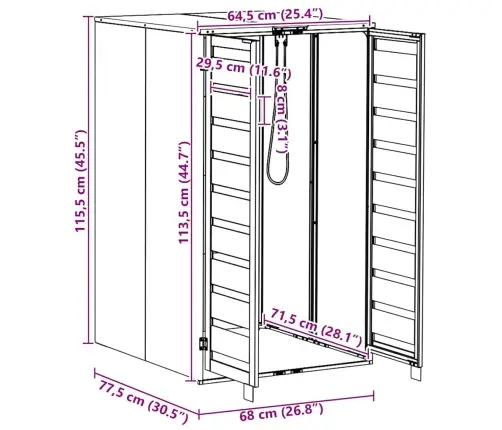 Riteņu Konteinera Uzglabāšana Ar Gāzes Pacelšanas Vāku 240L Konteineram Vidaxl
