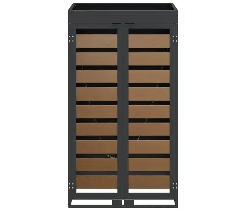 Riteņu Konteinera Uzglabāšana Ar Stādītāja Jumtu 240L Konteineram Vidaxl