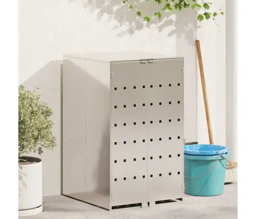 Riteņu Konteinera Uzglabāšana Ar Gāzes Pacelšanas Vāku 240L Konteineram Vidaxl