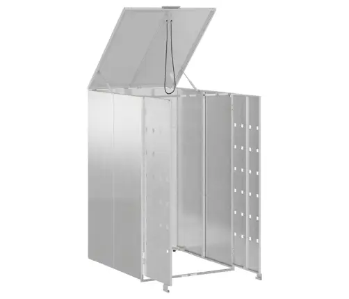 Riteņu Konteinera Uzglabāšana Ar Gāzes Pacelšanas Vāku 240L Konteineram Vidaxl