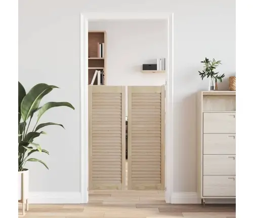 Kappi Uks 2 Pcs Neutraalne 140.5 X 2 X 59.5 Cm Tahke Mänd