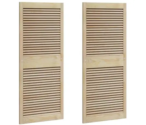 Skapju Durvis Cits Ar Durvīm 2 Pcs Brūna 140.5 X 59.5 X 2.1 Cm Vidaxl