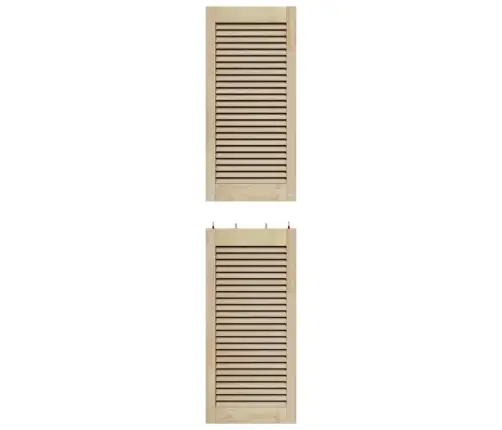 Skapju Durvis 2 Pcs Brūna 170 X 39.5 X 2.1 Cm Priedes Masīvkoks Vidaxl