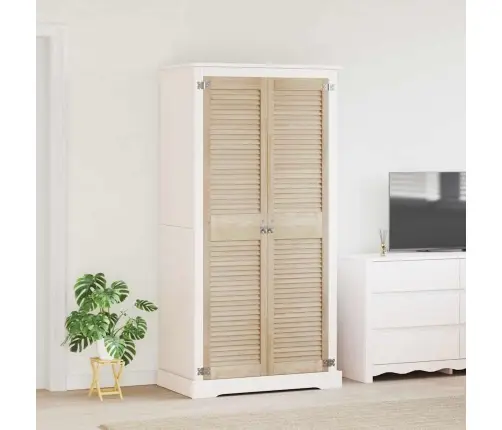 Skapju Durvis 2 Pcs Brūna 170 X 39.5 X 2.1 Cm Priedes Masīvkoks Vidaxl