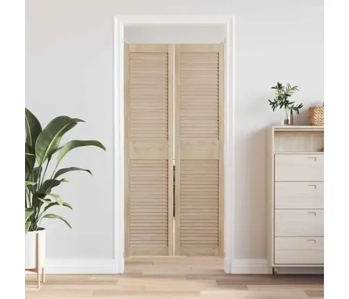 Skapju Durvis 2 Pcs Brūna 170 X 39.5 X 2.1 Cm Priedes Masīvkoks Vidaxl