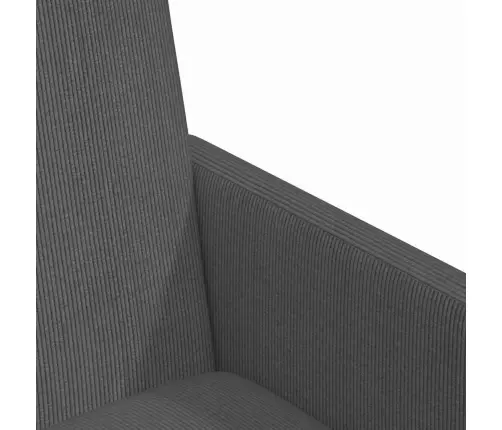 Valgomojo Kėdės Su Ratukais 2 Pcs Tamsiai Pilka 57 X 66 X 94 Cm