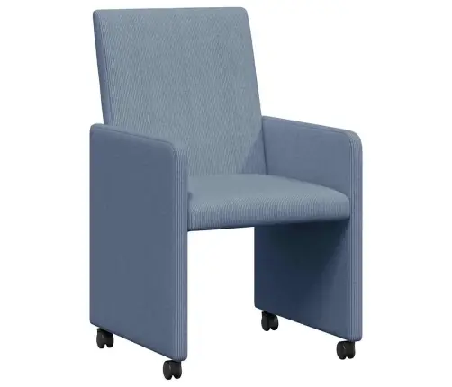 Ēdamkrēsli 2 Pcs Zila 57 X 66 X 94 Cm Korduroja Audums Vidaxl