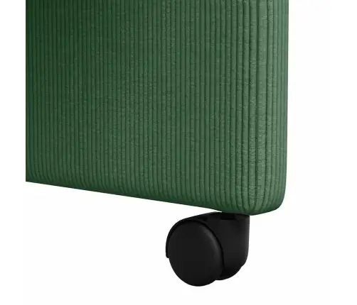 Ratastega Söögi-Toolid 2 Pcs Hall Roheline 57 X 66 X 94 Cm