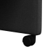 Ēdamistabas Krēsls Ar Riteni 2 Pcs Melna 57 X 66 X 94 Cm Audums Vidaxl