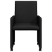 Ēdamistabas Krēsls Ar Riteni 2 Pcs Melna 57 X 66 X 94 Cm Audums Vidaxl