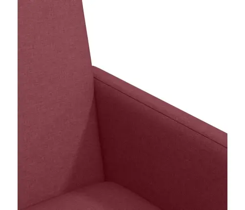 Ēdamkrēsli Ar Riteņiem 2 Pcs Vīnsarkans 57 X 66 X 94 Cm Audums Vidaxl