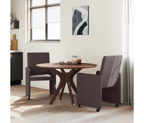 Ēdamistabas Krēsls 2 Pcs Tumši Brūna 57 X 66 X 94 Cm Audums Vidaxl