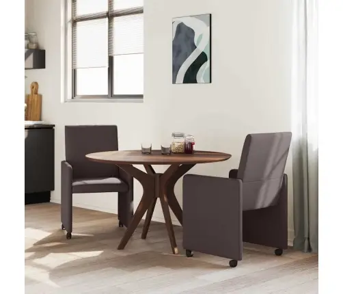 Ēdamistabas Krēsls 2 Pcs Tumši Brūna 57 X 66 X 94 Cm Audums Vidaxl Ēdamistabas Krēsls 2 Pcs Tumši Brūna 57 X 66 X 94 Cm Audums Vidaxl