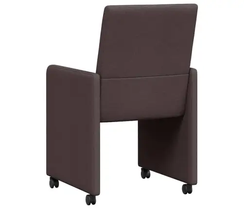 Ēdamistabas Krēsls 2 Pcs Tumši Brūna 57 X 66 X 94 Cm Audums Vidaxl Ēdamistabas Krēsls 2 Pcs Tumši Brūna 57 X 66 X 94 Cm Audums Vidaxl