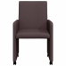 Ēdamistabas Krēsls 2 Pcs Tumši Brūna 57 X 66 X 94 Cm Audums Vidaxl