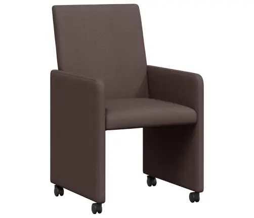 Ēdamistabas Krēsls 2 Pcs Tumši Brūna 57 X 66 X 94 Cm Audums Vidaxl Ēdamistabas Krēsls 2 Pcs Tumši Brūna 57 X 66 X 94 Cm Audums Vidaxl