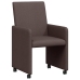 Ēdamistabas Krēsls 2 Pcs Tumši Brūna 57 X 66 X 94 Cm Audums Vidaxl