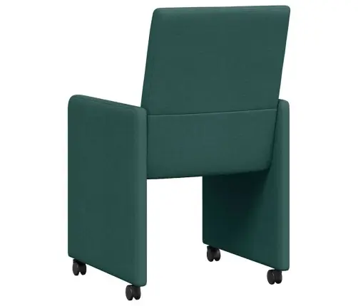 Ēdamistabas Krēsls 2 Pcs Tumši Zaļa 57 X 66 X 94 Cm Audums Vidaxl