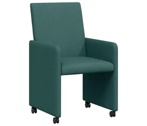 Ēdamistabas Krēsls 2 Pcs Tumši Zaļa 57 X 66 X 94 Cm Audums Vidaxl