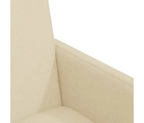 Ēdamkrēsli Ar Riteņiem 2 Pcs Krēmkrāsa 57 X 66 X 94 Cm Audums Vidaxl