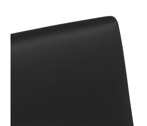 Ēdamkrēsli Ar Riteņiem 2 Pcs Melna 57 X 66 X 94 Cm Mākslīgā Āda Vidaxl