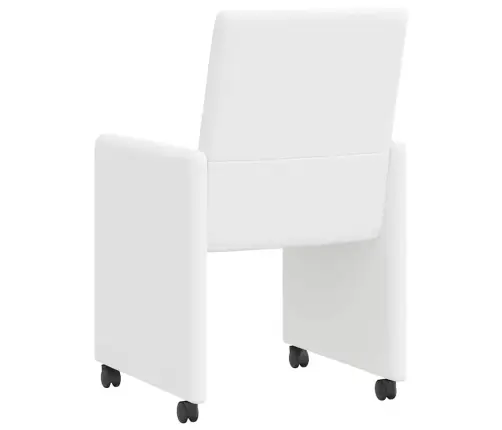 Valgomojo Kėdės 2 Pcs Balta 57 X 66 X 94 Cm Dirbtinė Oda