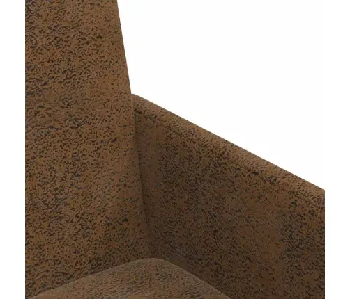 Ēdamkrēsli 2 Pcs Brūna 57 X 66 X 94 Cm Mākslīga Zamša Āda Vidaxl