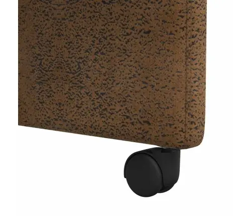 Ēdamkrēsli 2 Pcs Brūna 57 X 66 X 94 Cm Mākslīga Zamša Āda Vidaxl