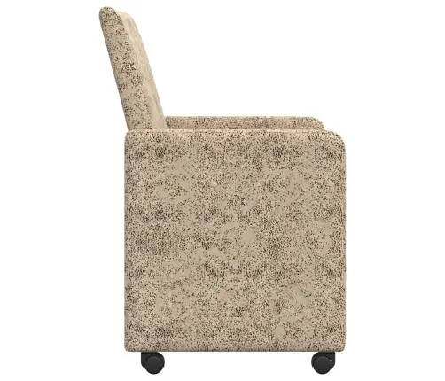 Ēdamkrēsli Ar Riteņiem 2 Pcs Gaiši Pelēka 57 X 66 X 94 Cm Vidaxl