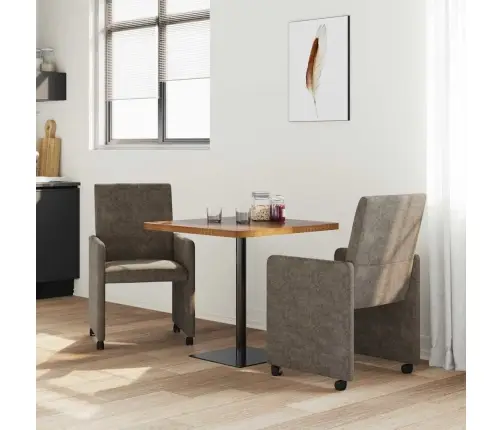 Ēdamkrēsli Ar Riteņiem 2 Pcs Tumši Pelēka 57 X 66 X 94 Cm Vidaxl