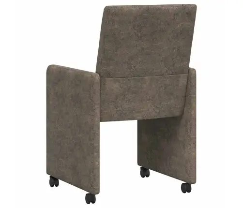 Ēdamkrēsli Ar Riteņiem 2 Pcs Tumši Pelēka 57 X 66 X 94 Cm Vidaxl