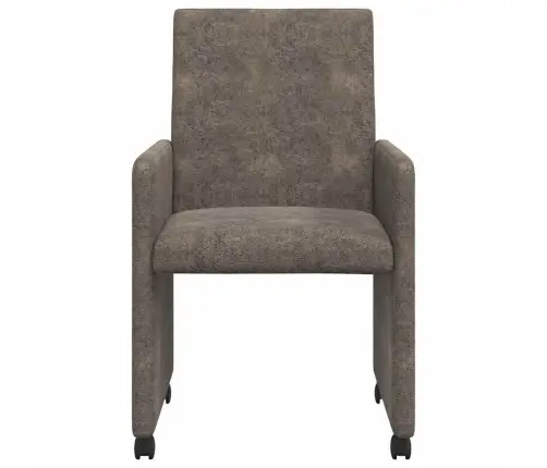 Ēdamkrēsli Ar Riteņiem 2 Pcs Tumši Pelēka 57 X 66 X 94 Cm Vidaxl