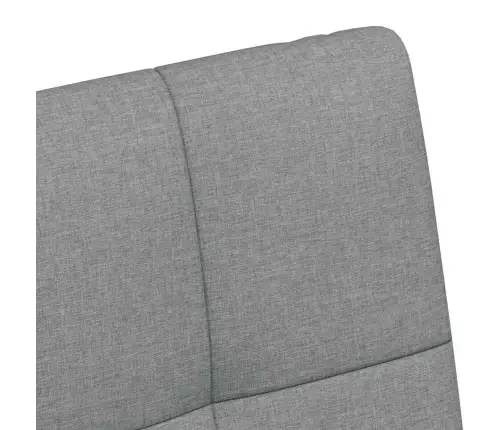 Ēdamkrēsli 2 Pcs Gaiši Pelēka 58 X 65 X 94 Cm Audums Vidaxl