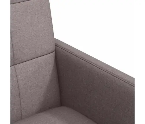 Ēdamkrēsli Ar Riteņiem 2 Pcs Pelēkbrūna 58 X 65 X 94 Cm Audums Vidaxl