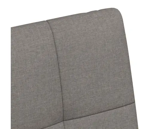 Ēdamkrēsli Ar Riteņiem 2 Pcs Pelēkbrūna 58 X 65 X 94 Cm Audums Vidaxl