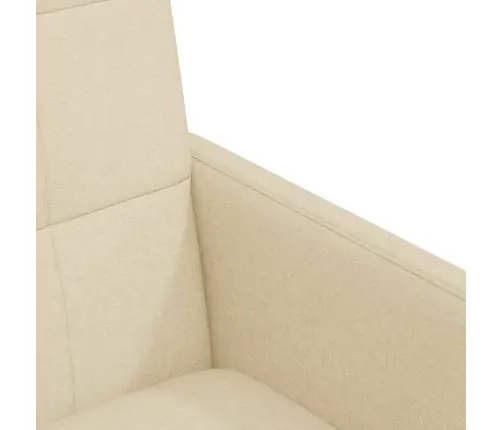 Ēdamkrēsli Ar Riteņiem 2 Pcs Krēmkrāsa 58 X 65 X 94 Cm Audums Vidaxl