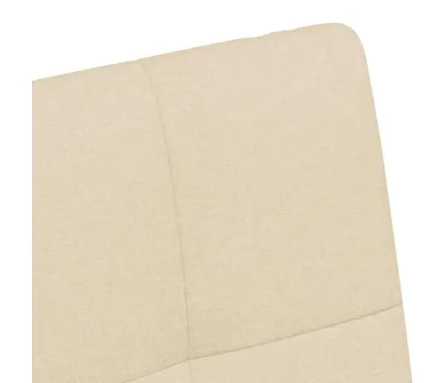 Ēdamkrēsli Ar Riteņiem 2 Pcs Krēmkrāsa 58 X 65 X 94 Cm Audums Vidaxl