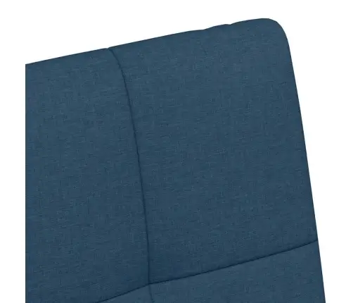 Ēdamkrēsli Ar Riteņiem 2 Pcs Zila 58 X 65 X 94 Cm Audums Vidaxl