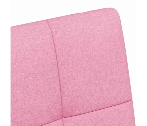 Ratastega Söögi-Toolid 2 Pcs Roosa 58 X 65 X 94 Cm Kangas