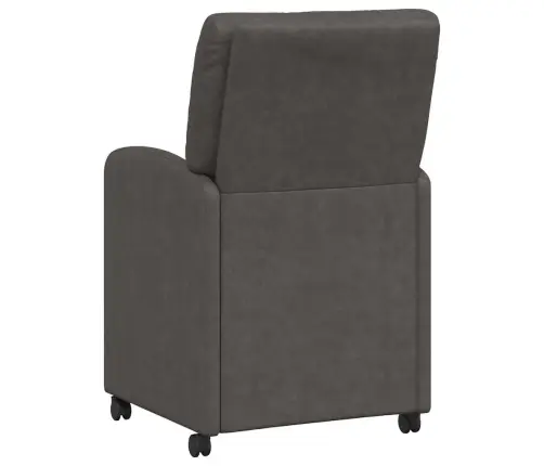 Ēdamkrēsli Ar Riteņiem 2 Pcs Melna 57 X 67 X 95 Cm Mākslīgā Āda Vidaxl